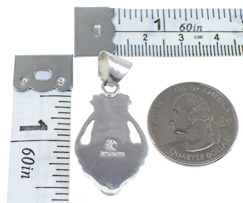 Silver Southwestern Turquoise Slide Pendant YX77454